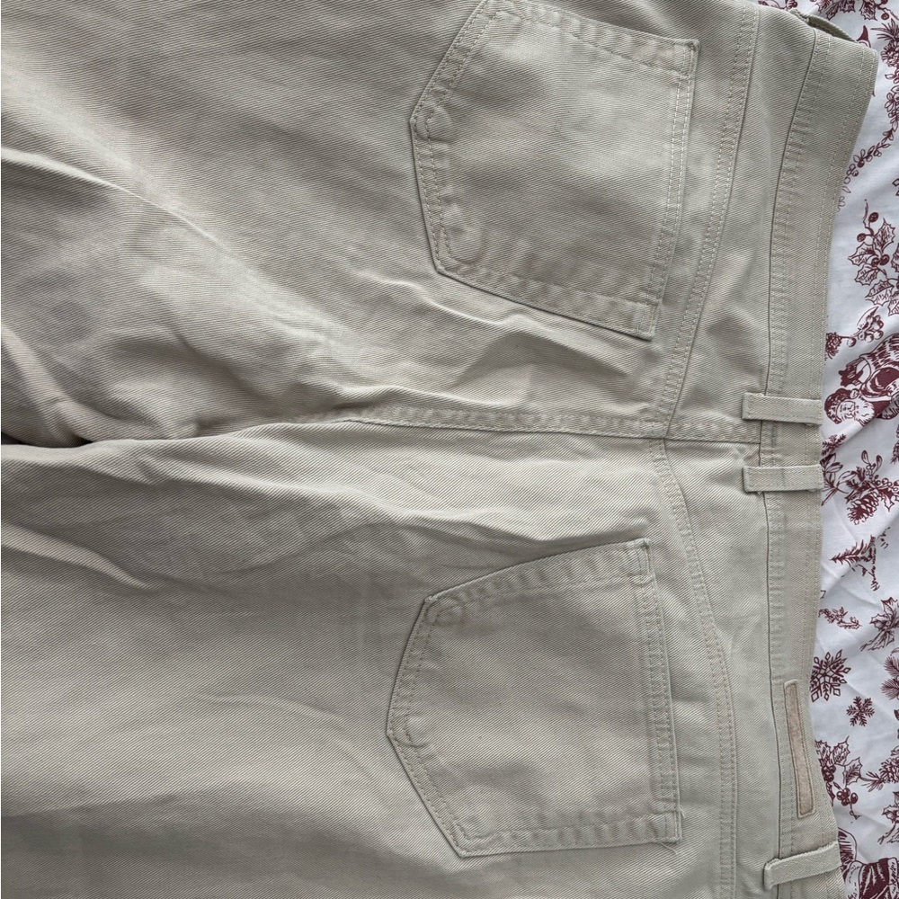 Beige Casual Pants